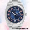 1:1 replica Rolex Air-king 114210BLSO Rolex Calibre 2813 Men’s Hands and Markers Silver-tone