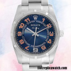 1:1 replica Rolex Air-king Rolex Calibre 2813 114210BLAO Men’s Blue Dial