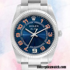 1:1 replica Rolex Air-king Men’s 114234BLAO Rolex Calibre 2813 Silver-tone