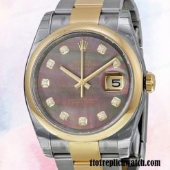 1:1 replica Rolex Datejust Rolex Calibre 2836/2813 Men's 116203BKMDO Two-tone