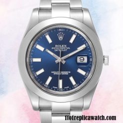 1:1 replica Rolex Datejust Rolex Calibre 2836/2813 116300BLSO Men’s Silver-tone Hands and Markers