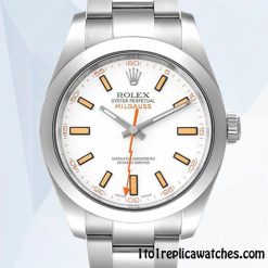 1:1 Replica Rolex Milgauss Rolex Calibre 2813 Men’s 116400-72400 Automatic Silver-tone