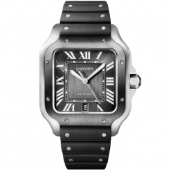 Santos de Cartier Large Steel & ADLC Grey Dial Men's Automatic Watch