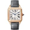 Santos-Dumont Large & 18ct Pink Gold Steel Strap Watch
