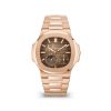 Patek Philippe Nautilus Flyback Chronograph, Date Watch, 18k Rose Gold and Stainless Steel, 40,5 mm, Ref# 5980/1AR-001