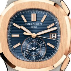 Patek Philippe Nautilus Flyback Chronograph, Date Watch, 18k Rose Gold and Stainless Steel, 40,5 mm, Ref# 5980/1AR-001