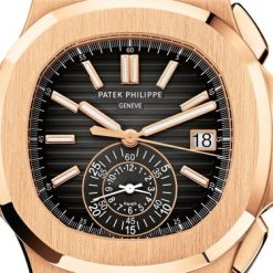 Patek Philippe Nautilus Flyback Chronograph, Date Watch, 18k Rose Gold, 40,5 mm, Ref# 5980/1R-001