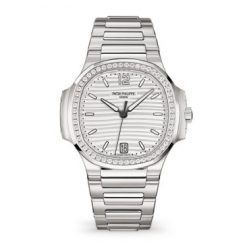 Patek Philippe Nautilus Ladies Automatic Watch, Stainless Steel and Diamonds, 35,2mm, Ref# 7118/1200A-010