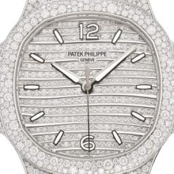 Patek Philippe Nautilus Haute Joaillerie Ladies Automatic Watch, 18K White Gold and Diamonds, 35,2mm, Ref# 7118/1450G-001