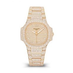 Patek Philippe Nautilus Haute Joaillerie Ladies Automatic Watch, 18K Rose Gold and Diamonds, 35,2mm, Ref# 7118/1450R-001