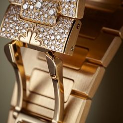 Patek Philippe Nautilus Haute Joaillerie Ladies Automatic Watch, 18K Rose Gold and Diamonds, 35,2mm, Ref# 7118/1450R-001