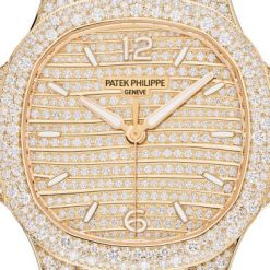Patek Philippe Nautilus Haute Joaillerie Ladies Automatic Watch, 18K Rose Gold and Diamonds, 35,2mm, Ref# 7118/1450R-001