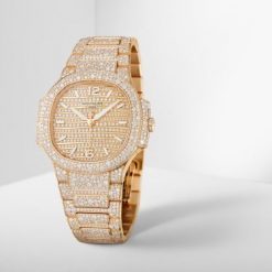 Patek Philippe Nautilus Haute Joaillerie Ladies Automatic Watch, 18K Rose Gold and Diamonds, 35,2mm, Ref# 7118/1450R-001
