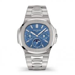 Best selling specials Patek Philippe Nautilus White Gold 57401G001 with Blue Sunburst dial