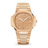 Patek Philippe Nautilus Date Moon Phases Watch 18k Rose Gold 40mm PP 5712R001