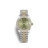 Rolex Datejust 31 Oystersteel 18kt Yellow Gold and diamonds RL 278383RBR0017