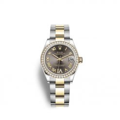 Rolex Datejust 31 Oystersteel 18kt Yellow Gold and diamonds RL 278383RBR0017