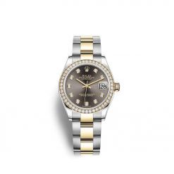 Rolex Datejust 31 Oystersteel 18kt Yellow Gold and diamonds RL 278383RBR0021