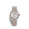 Rolex Datejust 31mm Oystersteel and 18k Everose Gold with Diamonds RL 278341rbr0031