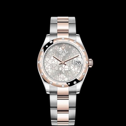 Rolex Datejust 31mm Oystersteel and 18k Everose Gold with Diamonds RL 278341rbr0031