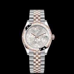 Rolex Datejust 31mm Oystersteel and 18k Everose Gold with Diamonds RL 278341rbr0032