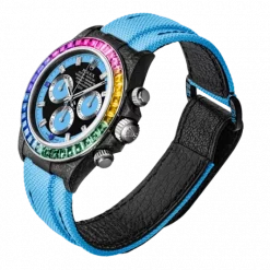 ROLEX Diw Daytona carbon rainbow blue 40mm carbon
