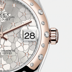 Rolex Datejust 31mm, Oystersteel and 18k Everose Gold with Diamonds, Ref# 278341rbr-0031