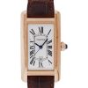 Cartier Tank Americaine Watch – 45.10 mm Steel Case – Navy Blue Alligator Strap – WSTA0018