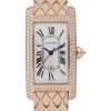 Cartier Tank Americaine Watch – Medium Pink Gold Diamond Case – Alligator Strap – WB704751