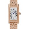 Cartier Tank Americaine Watch – 34.8 mm Pink Gold Diamond Case – Brown Alligator Strap – WJTA0002