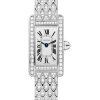 Cartier Tank Americaine Watch – 27 mm White Gold Diamond Case – Diamond Bezel – Diamond Dial – Pink Strap – WB710015