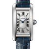 Cartier Tank Americaine Watch – 34.8 mm Pink Gold Diamond Case – Brown Alligator Strap – WJTA0002