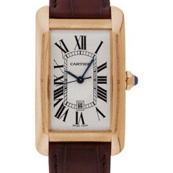 Cartier Tank Americaine Watch – Large Pink Gold Case – Alligator Strap – W2609156
