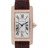Cartier Tank Americaine Medium Model Watch – 41.6 x 22.6 mm Pink Gold Diamond Case – WB710010
