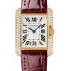 Cartier Tank Anglaise Watch – 30.2 mm Pink Gold Case – Diamond Dial – Bordeaux Alligator Strap – WJTA0007