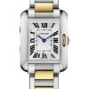 Cartier Tank Anglaise Watch – 39.2 x 29.8 mm Steel Case – Silver Dial – Yellow Gold And Steel Bracelet – W5310047