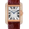 Cartier Tank Anglaise Watch – Medium Steel Case – Diamond Dial – W4TA0004