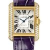 Cartier Tank Asymetrique Watch – 47.15 mm x 26.20 mm Platinum Diamond Case – Skeleton Dial – Navy Blue And Black Alligator Straps Limited Edition of 100 – HPI01370