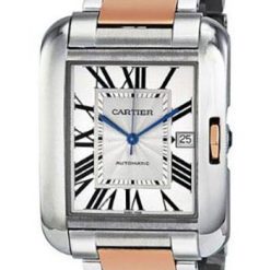 Cartier Tank Anglaise Watch – Large Steel And Pink Gold Case – W5310006