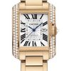 Cartier Tank Anglaise Watch – Small Pink Gold Diamond Case – WT100002