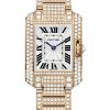 Cartier Tank Anglaise Watch – Small Pink Gold Diamond Case – WT100002