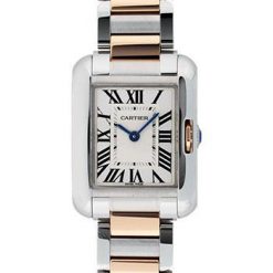 Cartier Tank Anglaise Watch – Small Steel And Pink Gold Case – W5310036