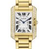 Cartier Tank Anglaise Watch – Medium Yellow Gold Diamond Case – WT100006