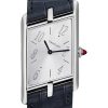 Cartier Tank Asymetrique Watch – 47.15 mm x 26.20 mm Platinum Diamond Case – Skeleton Dial – Navy Blue And Black Alligator Straps Limited Edition of 100 – HPI01370
