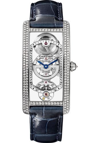 Cartier Tank Cintree Skeleton Watch – Platinum Diamond Case – Skeleton Dial – Black Alligator Strap – HPI01123 Cartier Tank Cintree Skeleton Watch – Platinum Diamond Case – Skeleton Dial – Black Alligator Strap – HPI01123