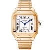 Santos de Cartier Medium Diamond Set Automatic 18ct Rose Gold Watch