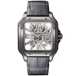 Santos de Cartier Large Skeleton Black ADLC Men’s Watch