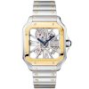 Santos de Cartier Medium Diamond Set Automatic 18ct Yellow Gold Watch