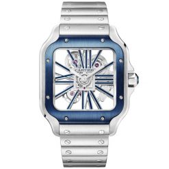 Santos de Cartier Large Skeleton/Blue Dial Men’s Watch