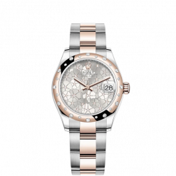 Rolex Datejust 31mm, Oystersteel and 18k Everose Gold with Diamonds, Ref# 278341rbr-0031